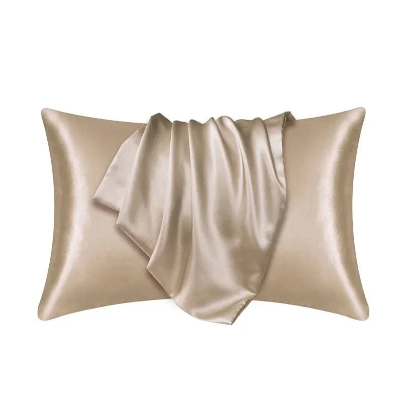 Taie d’Oreiller en Soie de Mûrier 100% Naturelle 50x66 cm – Anti - Frisottis & Anti - Rides – Literie en Soie Personnalisée - ErgoConfort