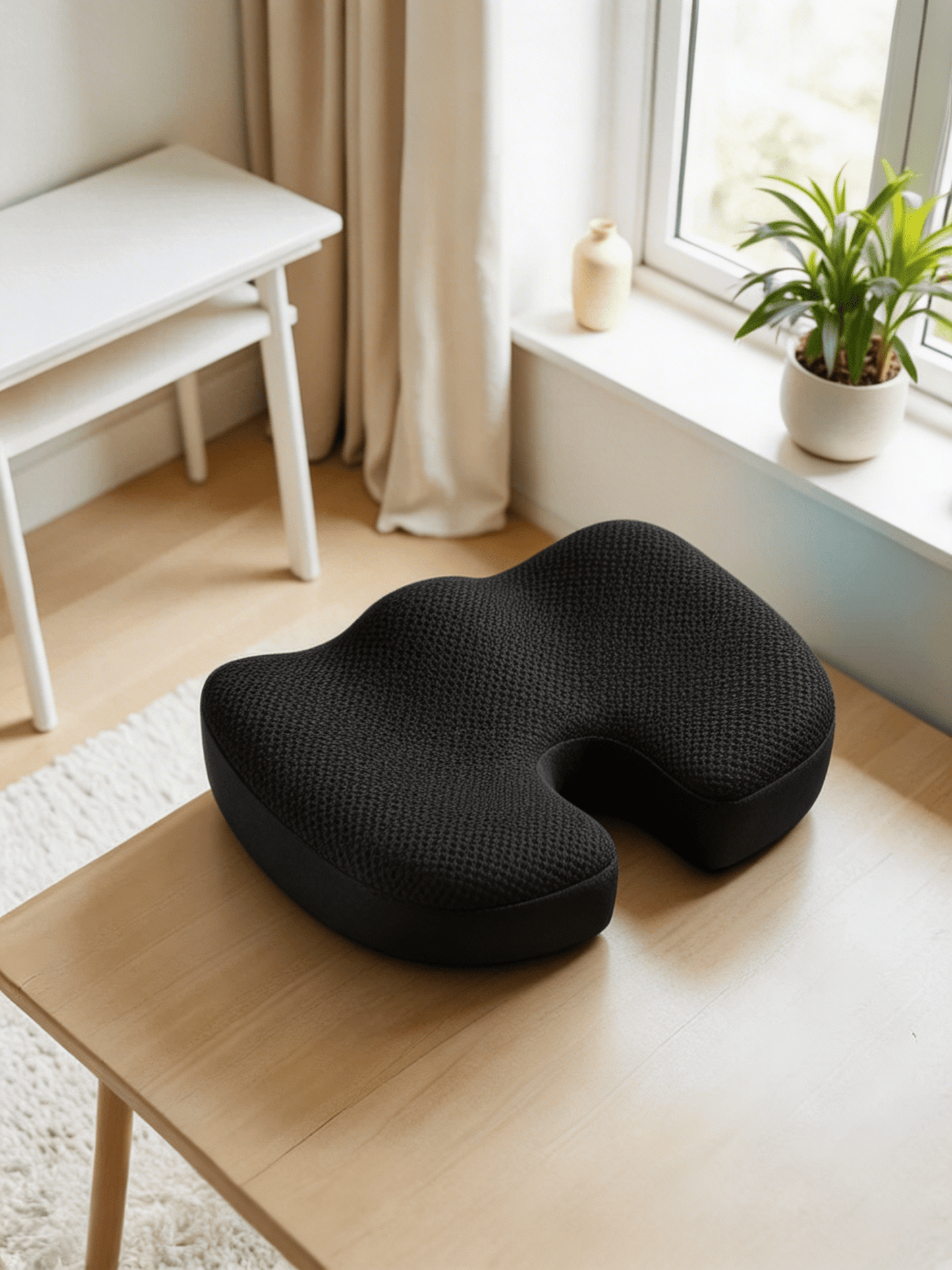 Coussin d’assise mémoire de forme – Pour siège de bureau et siège de voiture - ErgoConfort