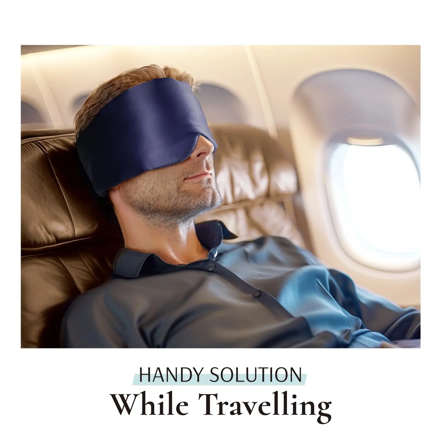 Masque de sommeil en soie de mûrier – Doux et confortable pour un sommeil réparateur - ErgoConfort