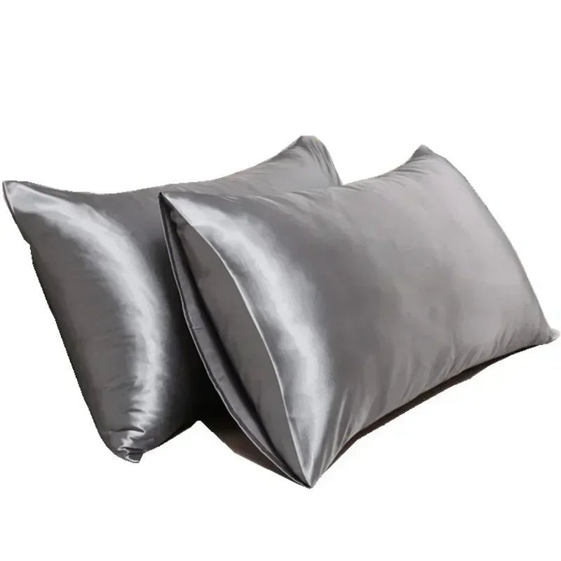 Taie d’Oreiller en Soie de Mûrier 100% Naturelle 50x66 cm – Anti - Frisottis & Anti - Rides – Literie en Soie Personnalisée - ErgoConfort