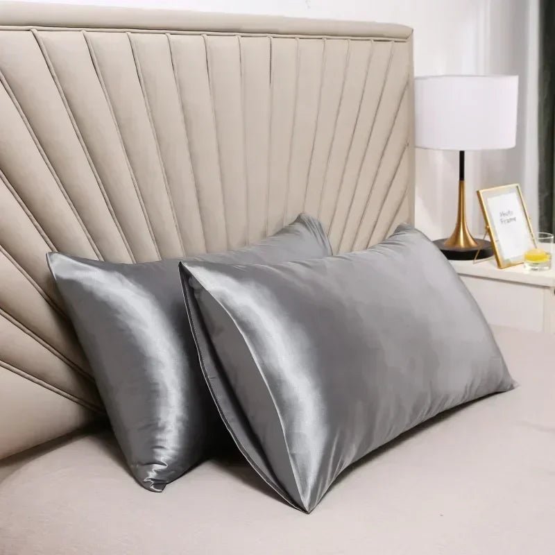 Taie d’Oreiller en Soie de Mûrier 100% Naturelle 50x66 cm – Anti - Frisottis & Anti - Rides – Literie en Soie Personnalisée - ErgoConfort