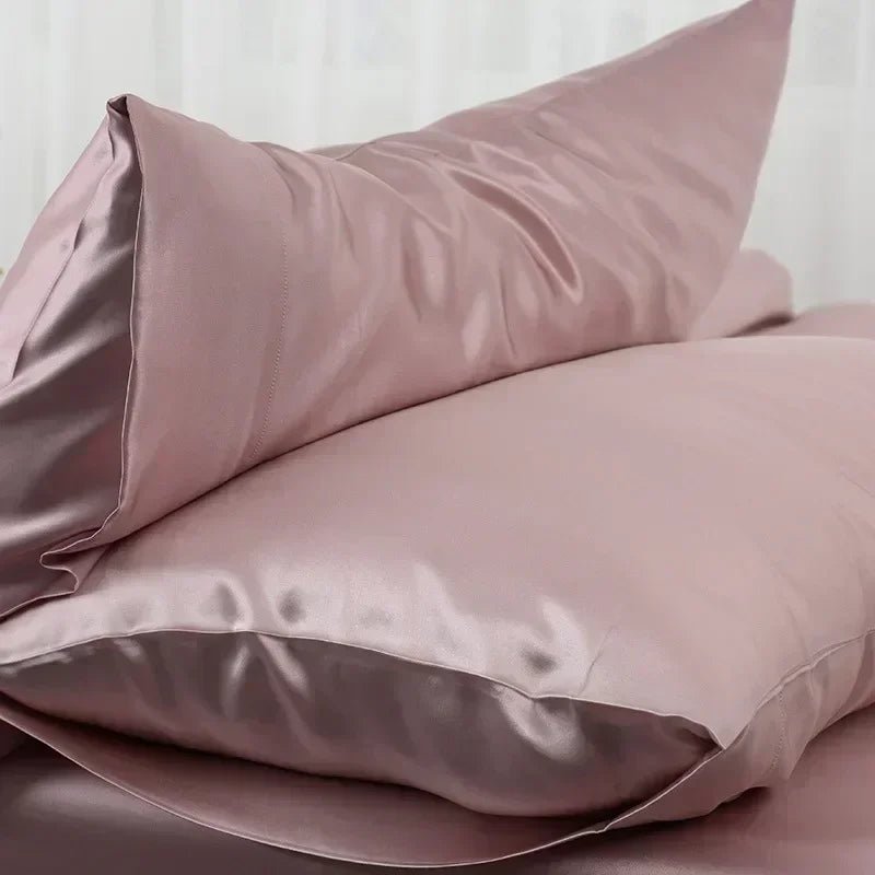 Taie d’Oreiller en Soie de Mûrier 100% Naturelle 50x66 cm – Anti - Frisottis & Anti - Rides – Literie en Soie Personnalisée - ErgoConfort