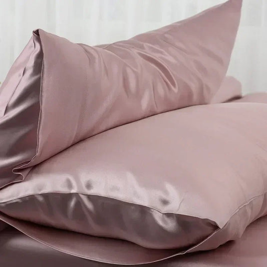 Taie d’Oreiller en Soie de Mûrier 100% Naturelle 50x66 cm – Anti - Frisottis & Anti - Rides – Literie en Soie Personnalisée - ErgoConfort