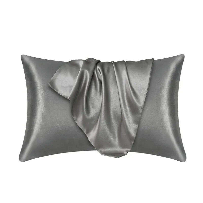 Taie d’Oreiller en Soie de Mûrier 100% Naturelle 50x66 cm – Anti - Frisottis & Anti - Rides – Literie en Soie Personnalisée - ErgoConfort