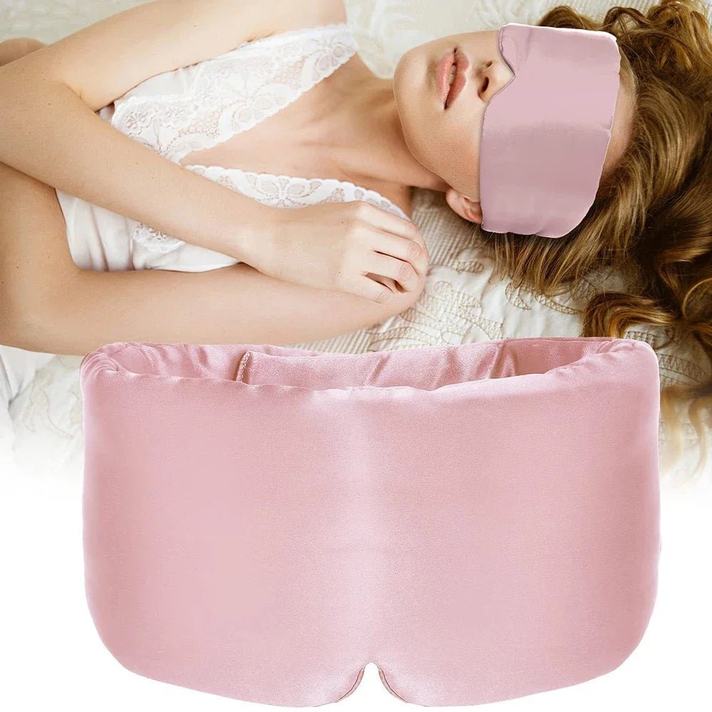 Masque de sommeil en soie de mûrier – Doux et confortable pour un sommeil réparateur - ErgoConfort
