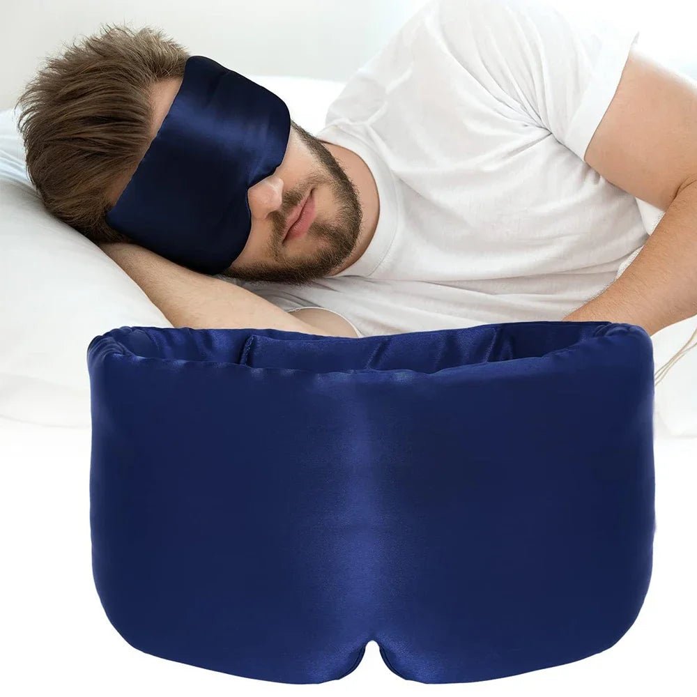 Masque de sommeil en soie de mûrier – Doux et confortable pour un sommeil réparateur - ErgoConfort