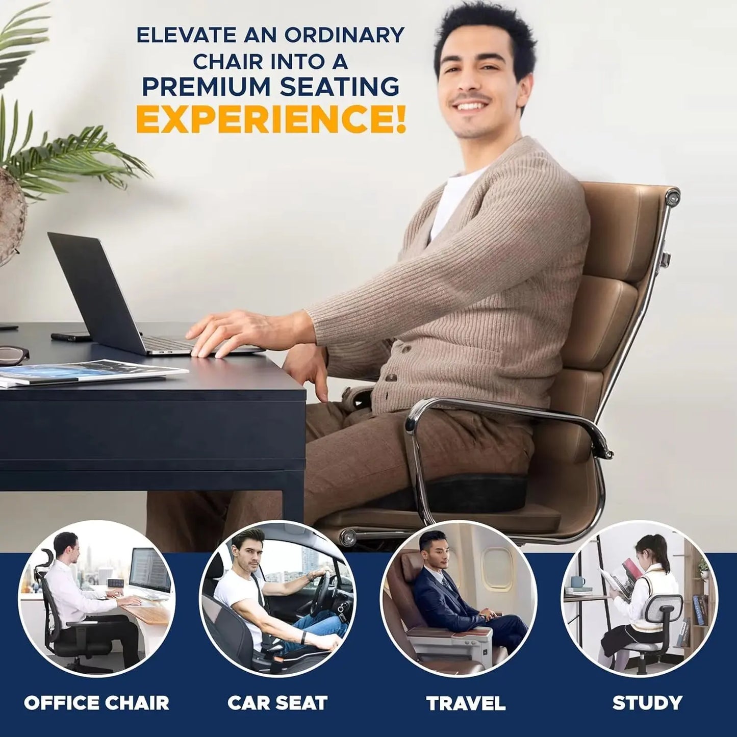 Coussin de siège ergonomique ErgoConfort