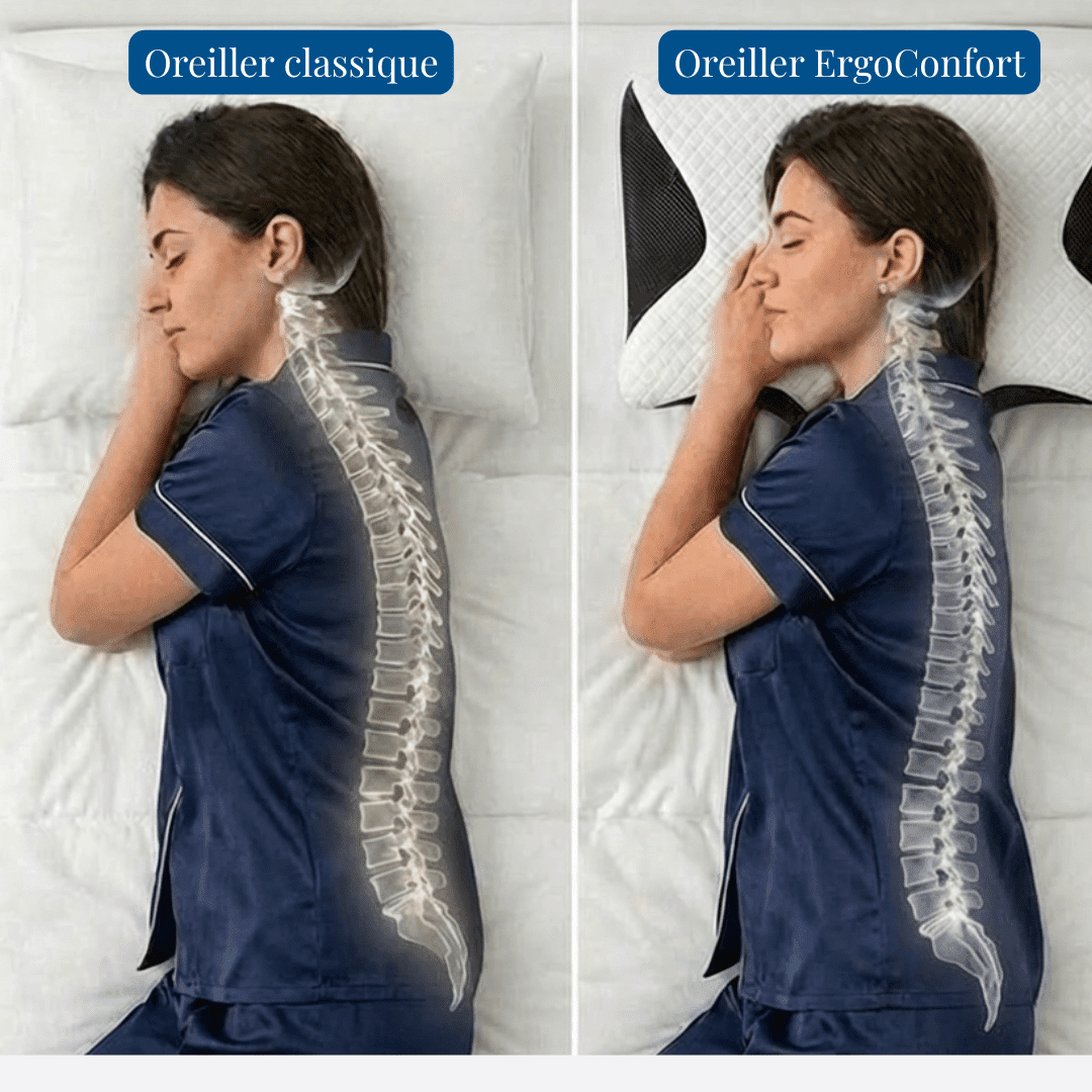 Oreiller ergonomique cervical ErgoConfort - L’ergonomie au service de votre sommeil. - ErgoConfort