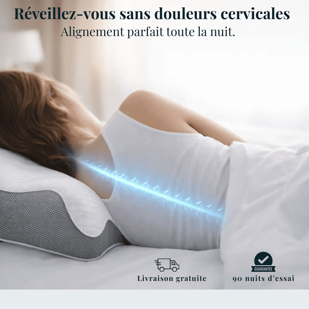Oreiller ergonomique cervical ErgoConfort - L’ergonomie au service de votre sommeil. - ErgoConfort