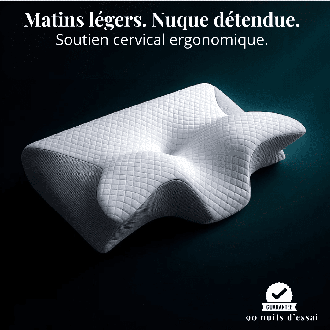 Oreiller ergonomique cervical ErgoConfort - L’ergonomie au service de votre sommeil. - ErgoConfort