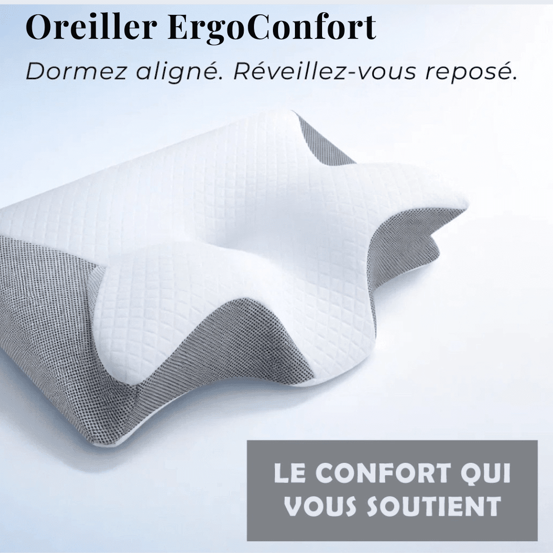 Oreiller ergonomique cervical ErgoConfort - L’ergonomie au service de votre sommeil. - ErgoConfort
