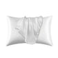 Taie d’Oreiller en Soie de Mûrier 100% Naturelle 50x66 cm – Anti - Frisottis & Anti - Rides – Literie en Soie Personnalisée - ErgoConfort