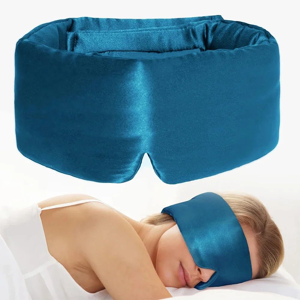 Masque de sommeil en soie de mûrier – Doux et confortable pour un sommeil réparateur - ErgoConfort