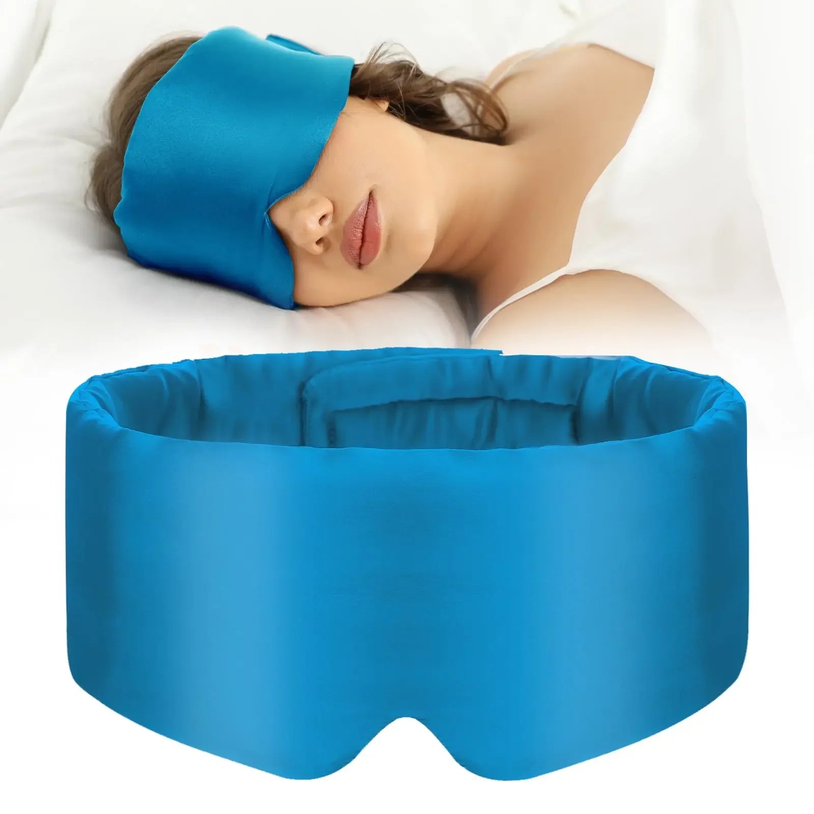 Masque de sommeil en soie de mûrier – Doux et confortable pour un sommeil réparateur - ErgoConfort