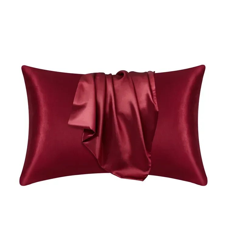 Taie d’Oreiller en Soie de Mûrier 100% Naturelle 50x66 cm – Anti - Frisottis & Anti - Rides – Literie en Soie Personnalisée - ErgoConfort