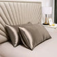 Taie d’Oreiller en Soie de Mûrier 100% Naturelle 50x66 cm – Anti - Frisottis & Anti - Rides – Literie en Soie Personnalisée - ErgoConfort