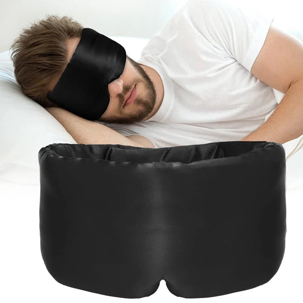 Masque de sommeil en soie de mûrier – Doux et confortable pour un sommeil réparateur - ErgoConfort