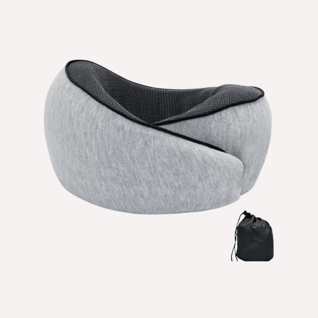 Coussin voyage à mémoire de forme – Confort ergonomique pour la nuque - ErgoConfort